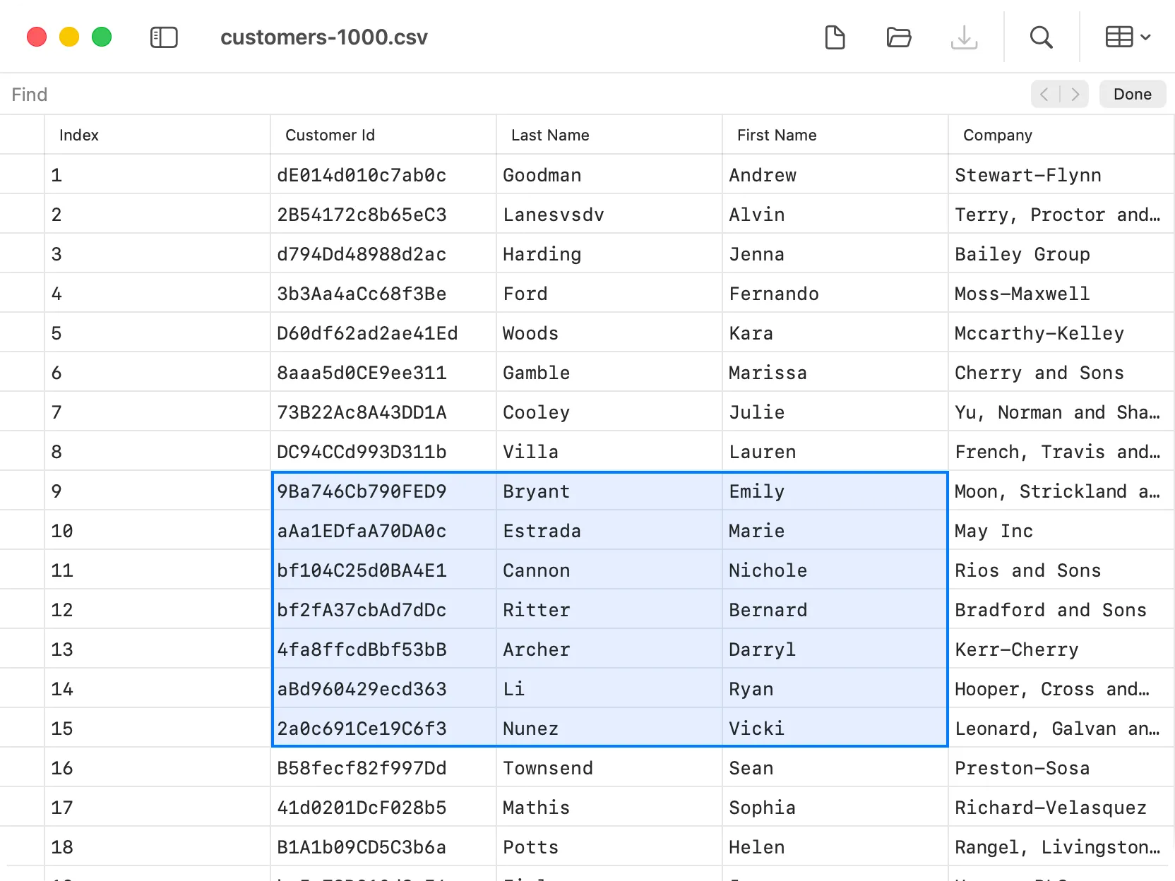DevKnife CSV Editor