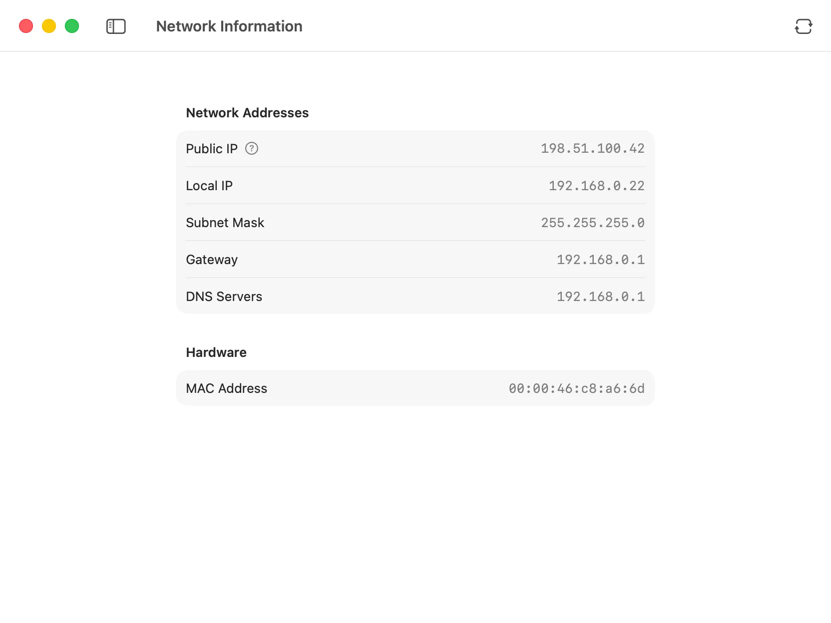 Network Information
