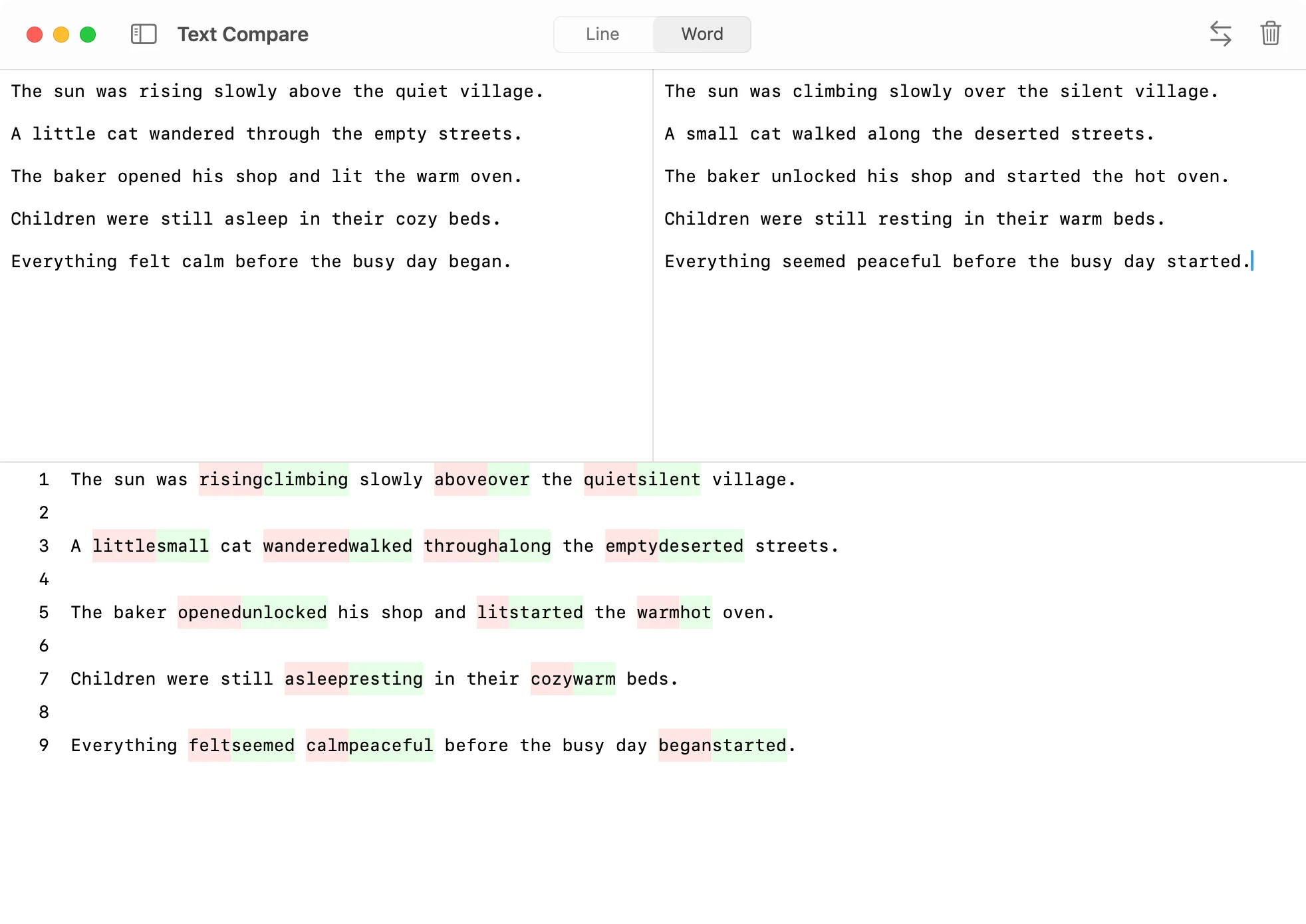 DevKnife Text Compare Words