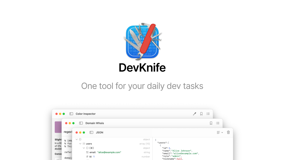 DevKnife screenshot